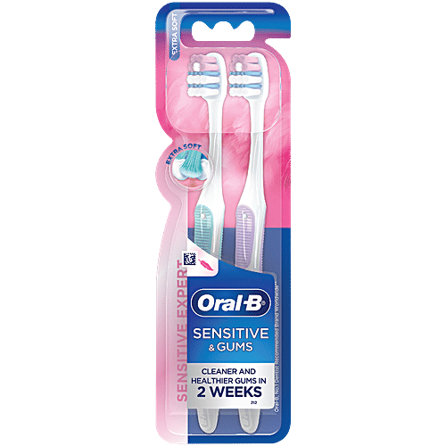 Oral B Sensitive & Gums Extra Soft Toothbrush, 2 pcs ORAL-B