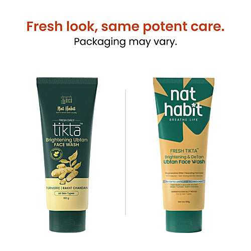 Nat Habit Detan Ubtan Face Wash, 50 g Nat Habitat