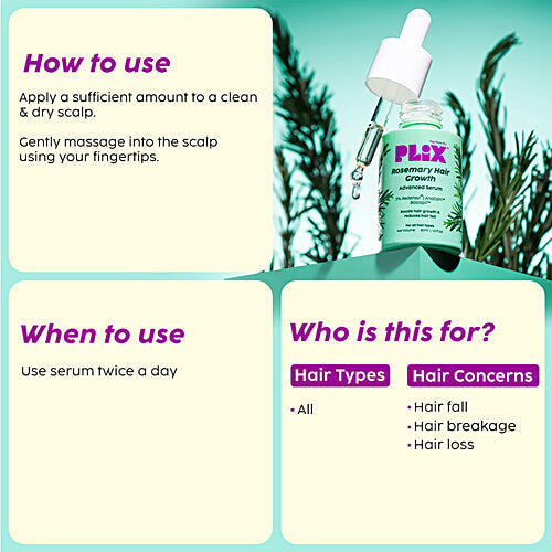 Plix Rosemary Hair Growth Advanced Serum 30ml PLIX