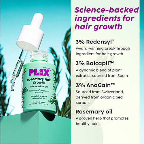 Plix Rosemary Hair Growth Advanced Serum 30ml PLIX