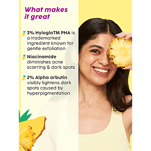 Plix Pineapple De-Pigmentation & Exfoliation Regime Kit, 4 pcs, Cleanser/Toner/Serum/Moisturizer PLIX