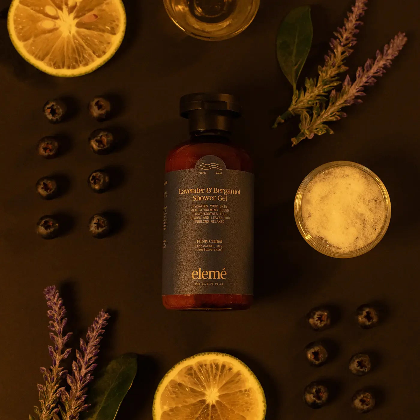 Lavender & Bergamot Body Wash eleme