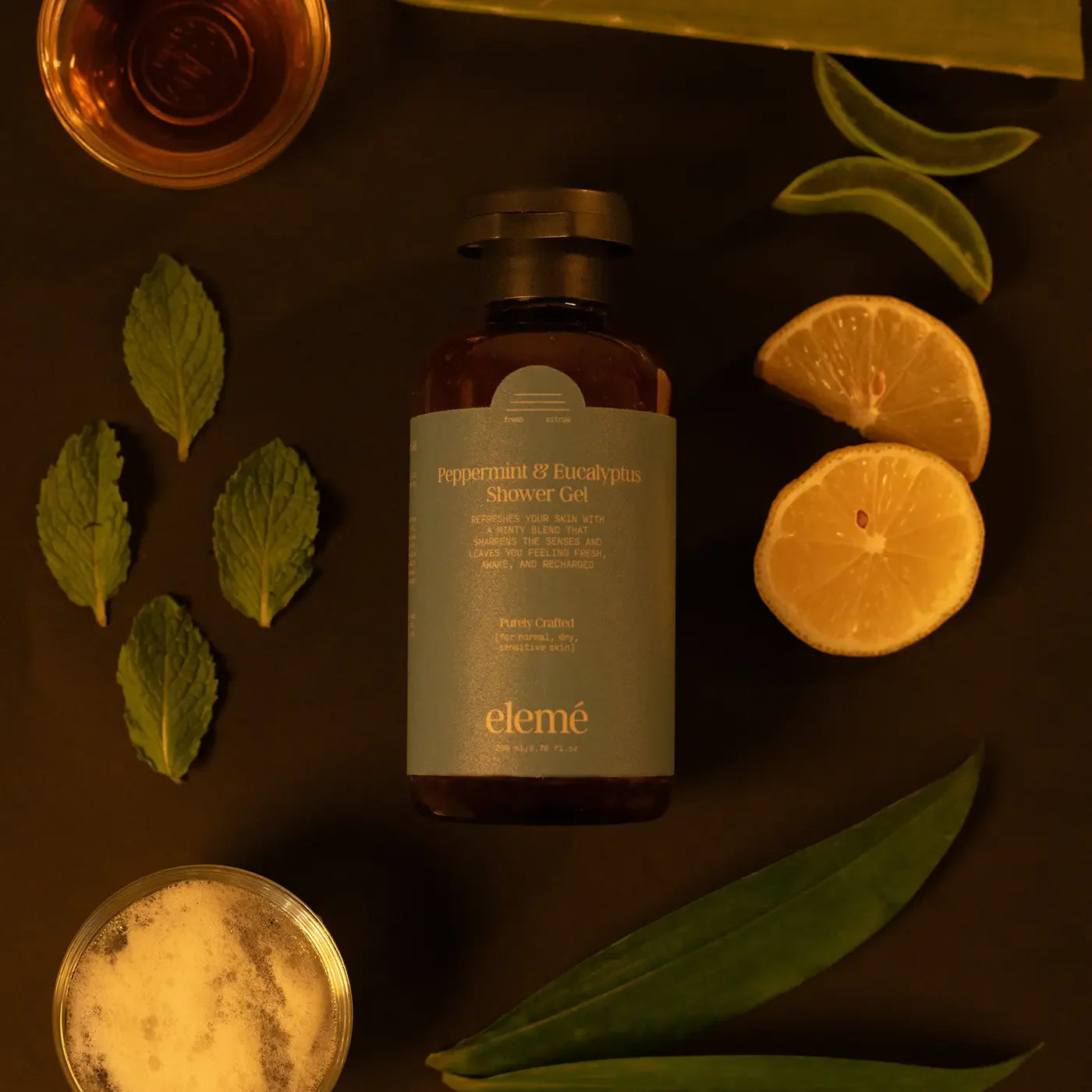 Peppermint & Eucalyptus Body Wash eleme