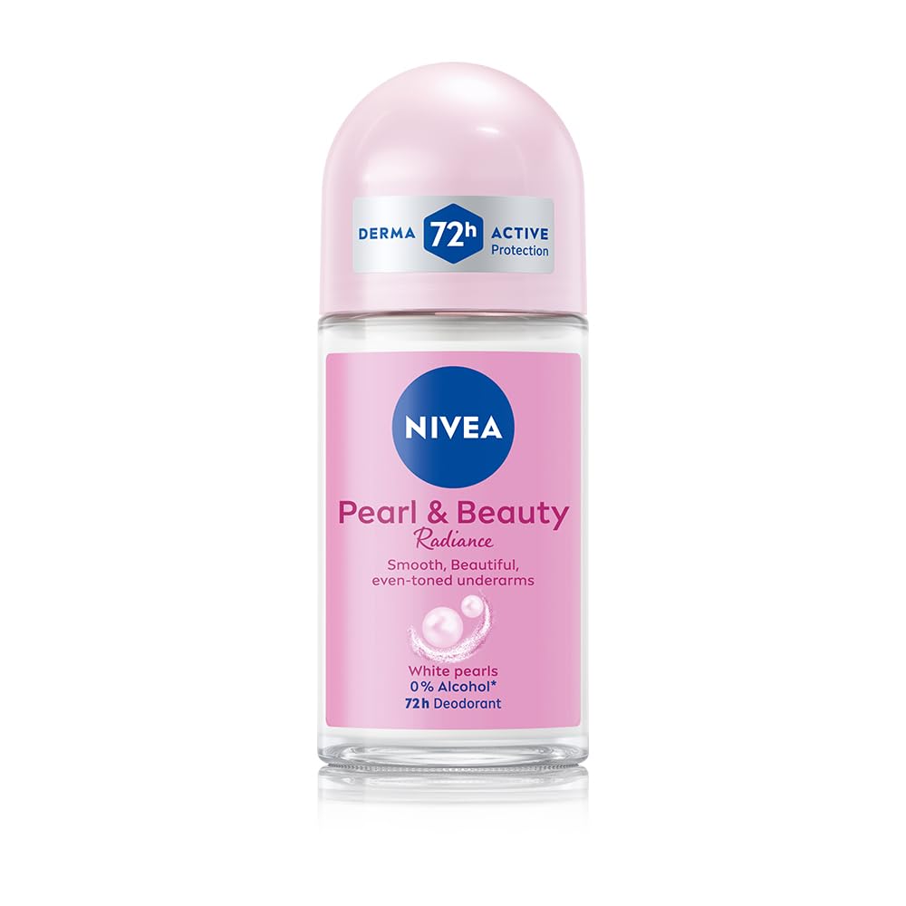 Nivea Women Deodorant Roll On Pearl & Beauty Radiance 50 Ml | For Eventoned Smooth & Beautiful Underarms NIVEA
