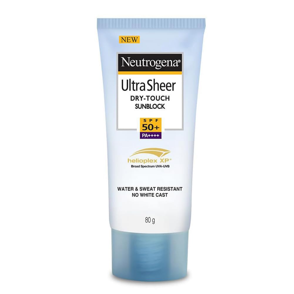 Neutrogena Ultra Sheer Dry Touch Sunblock, SPF 50+ Sunscreen 80g Neutrogena