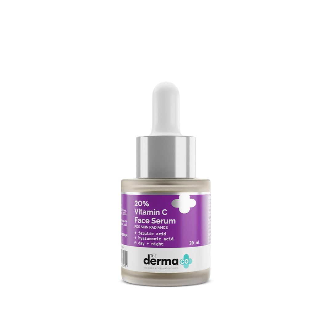 The Derma Co 20% Vitamin C Face Serum | For Glowing Skin | Brightens & Evens Skin | Fights Pigmentation | Suitable for Oily Skin | 20 ml BEAUTY BUMBLE