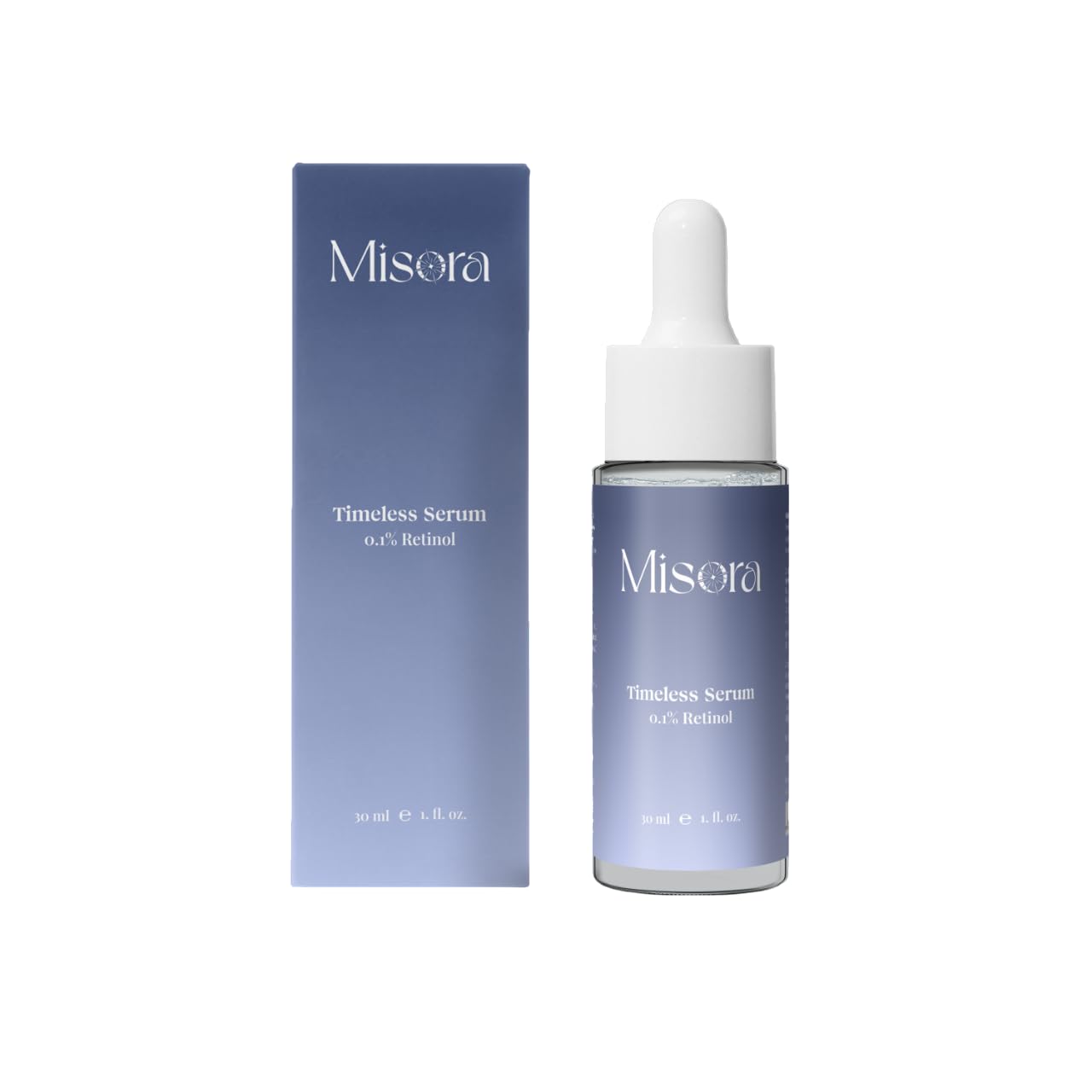 Misora Timeless Face Serum with Retinol & Vitamin A | Anti-Ageing Serum to Reduce Wrinkles, Fine Lines & Age Dark Spots | Skin Firming & Brightening Face Serum Youthful Glow For Men & Women | 30ml MISORA