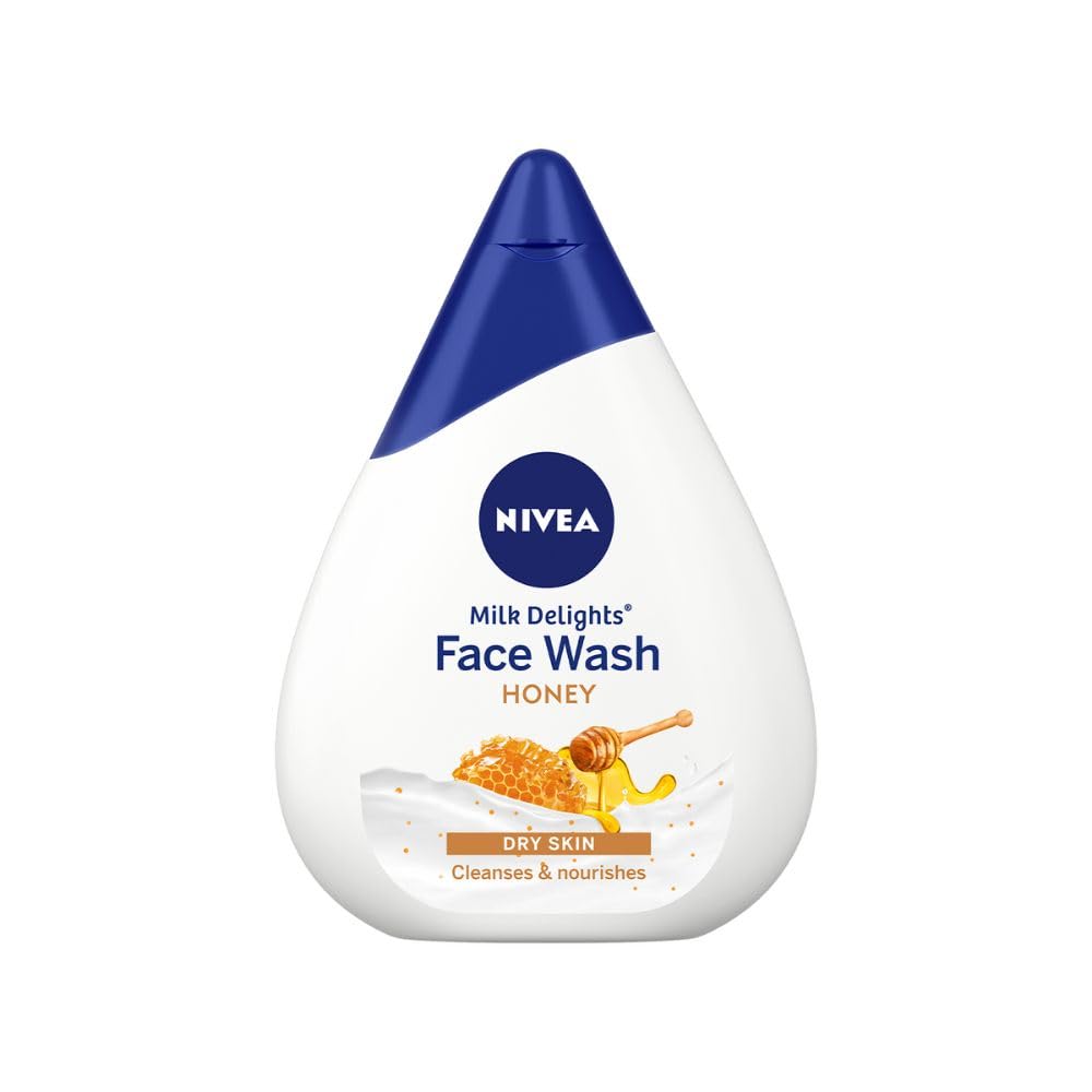 NIVEA Milk Delights Face Wash Moisturizing Honey For Dry Skin 100ml, 100 ml NIVEA