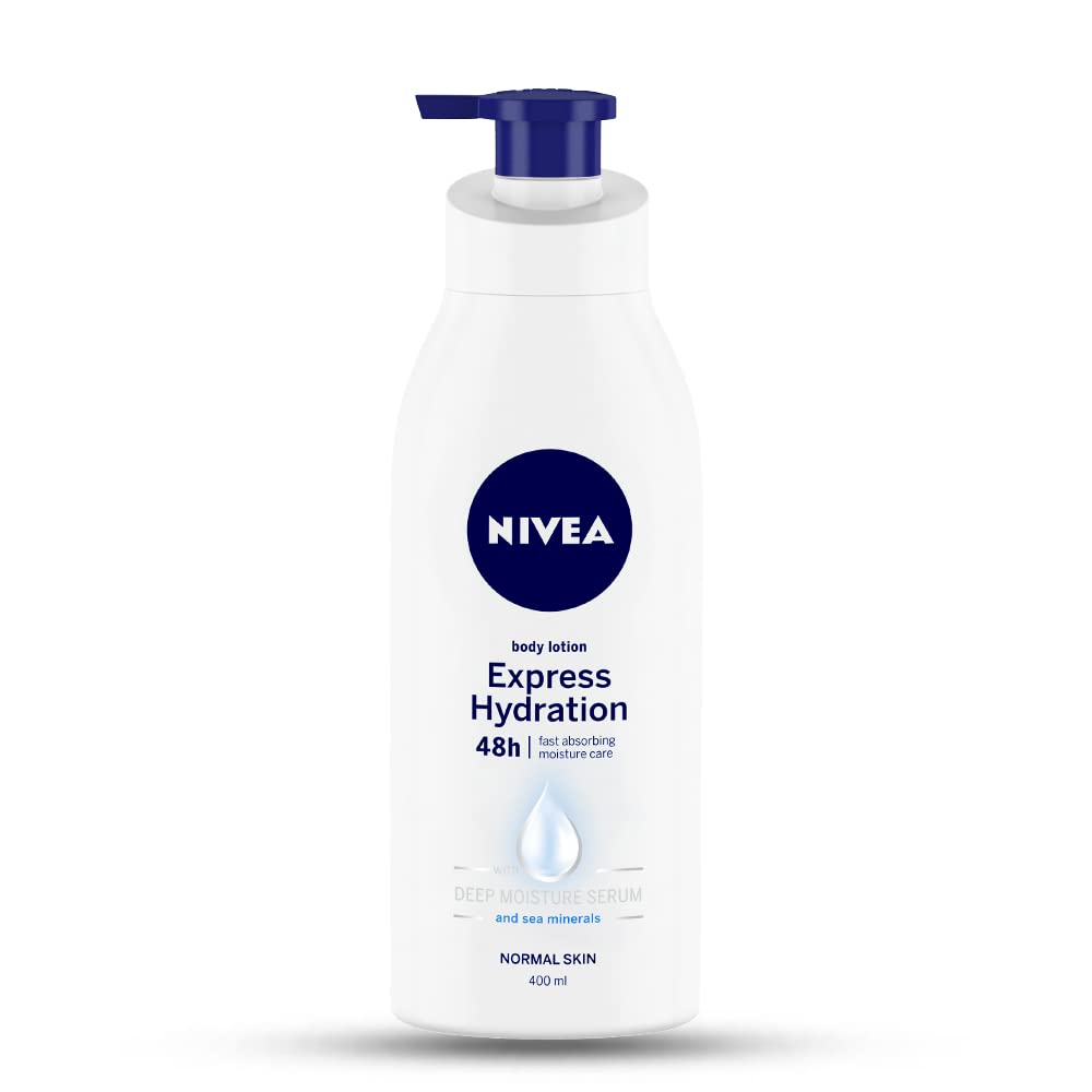 NIVEA Body Lotion For Men & Women, Express Hydration, for Fast Absorption, 400 ml NIVEA