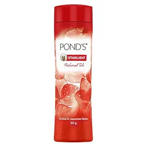 Ponds Starlight Perfumed Talc 50g – Long Lasting Orchid & Jasmine Freshness & Soft Skin Talcum Powder PONDS