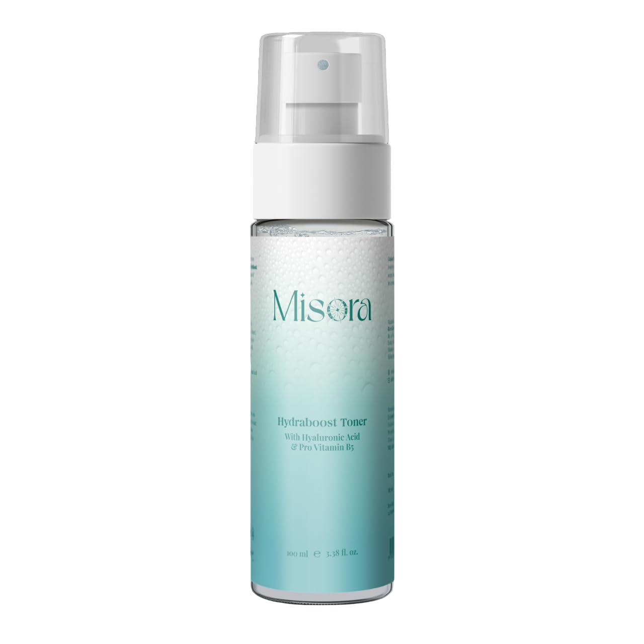 Misora Hydraboost Toner With Hyaluronic & Vitamin B5 | Face Toner For Cleansed Pores Leaving Skin Smooth And Radiant | Instantly Hydrates & Tighten Pores For All Skin Types | 100ml MISORA