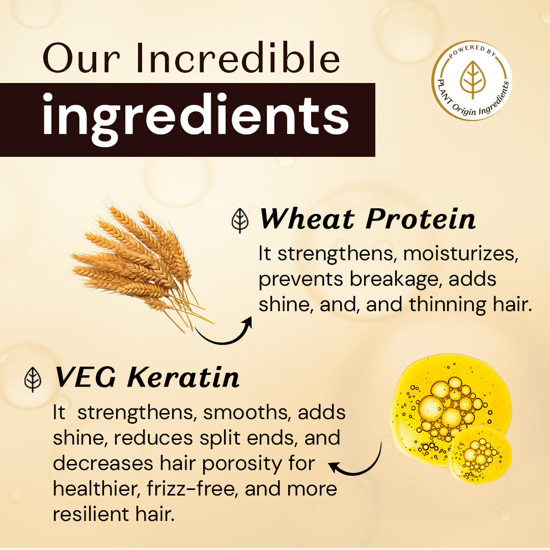 Atulya Keratin & Wheat Protein Hair Conditioner | Conditioner for Dry & Frizzy Hair | For Soft & Manageable Hair 300 ML Atulya