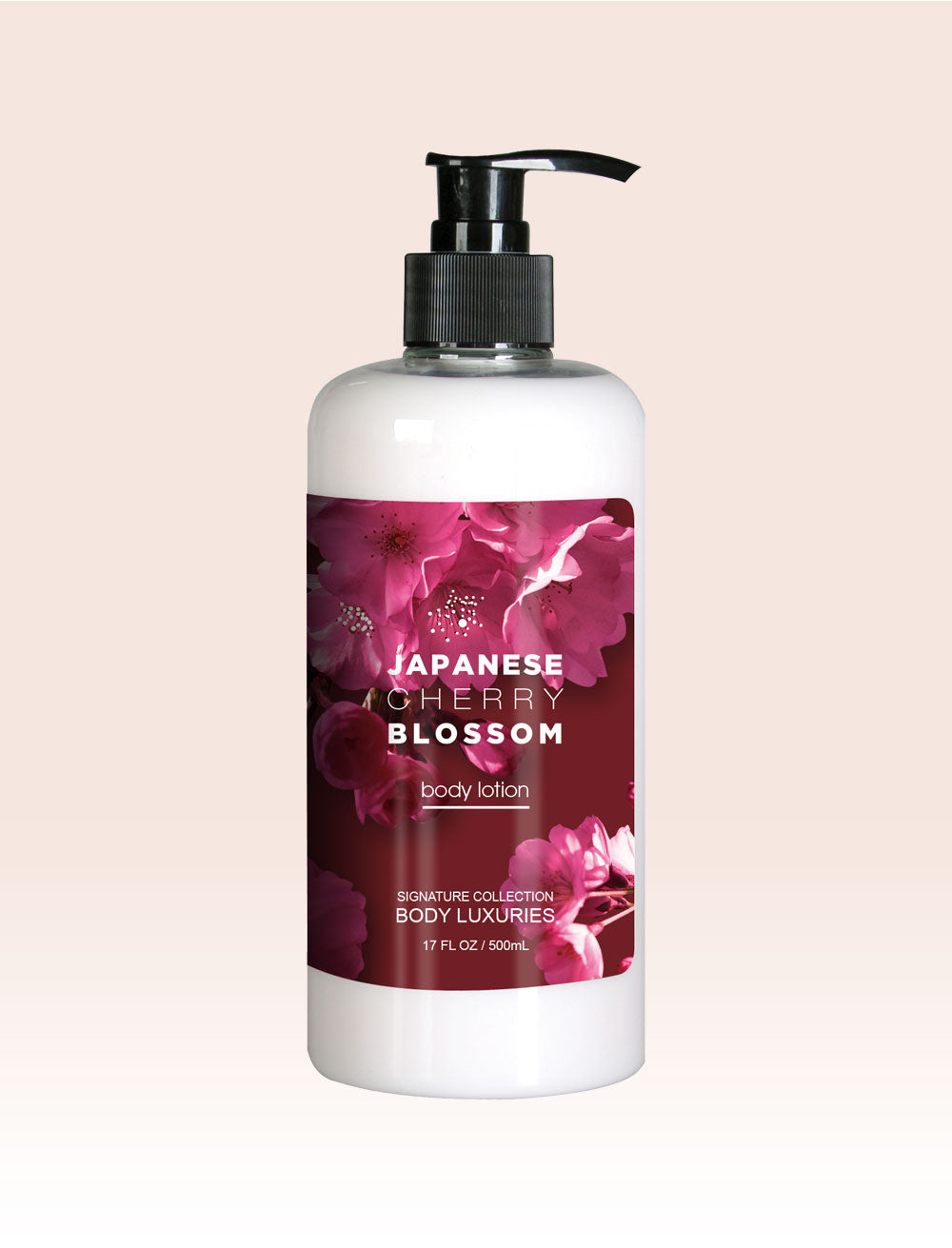 Body Luxuries  JAPANESE CHERRY BLOSSOM | Feeling soft | Evocative Fragrance | Body Lotion (500ML) BODY LUXURIES