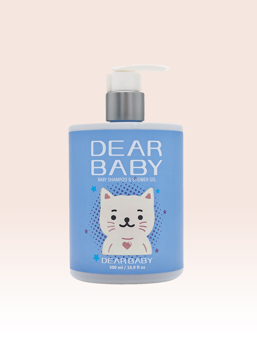 DEAR BABY Baby Shampoo & Shower Gel (Blue Cat) 500ML Beauty Bumble