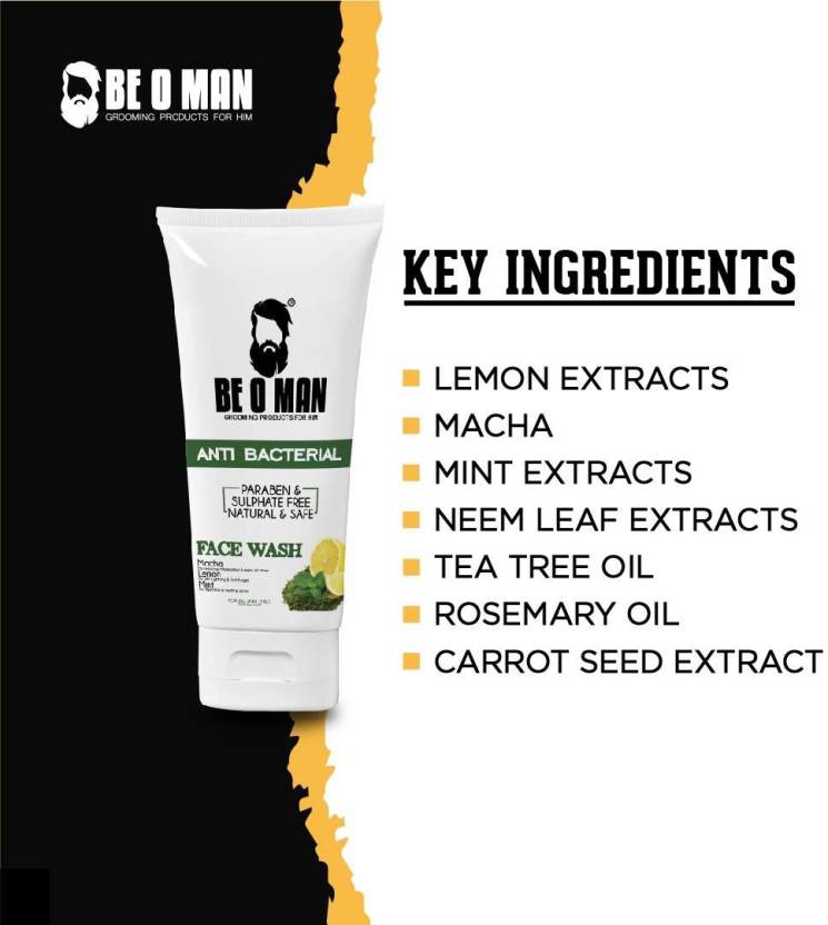 Be O Man – Anti Bacterial Face Wash  (50 ml) Be O Man