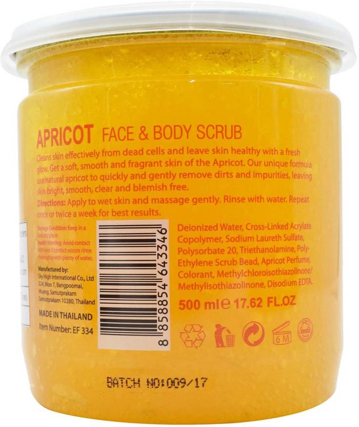 European Formula Apricot Face & Body Scrub 500 Ml European Formula