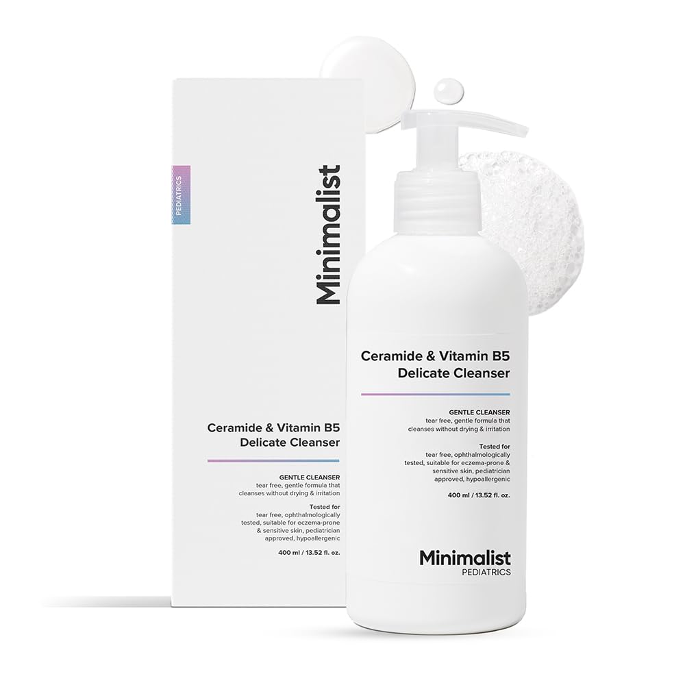 Minimalist Baby Gentle Head to Toe Wash | Tear-free | pH 5.5 | Proven Safe & Pediatrician Approved Baby Wash | Ceramide & Vitamin B5 Delicate Cleanser | 400ml Minimalist