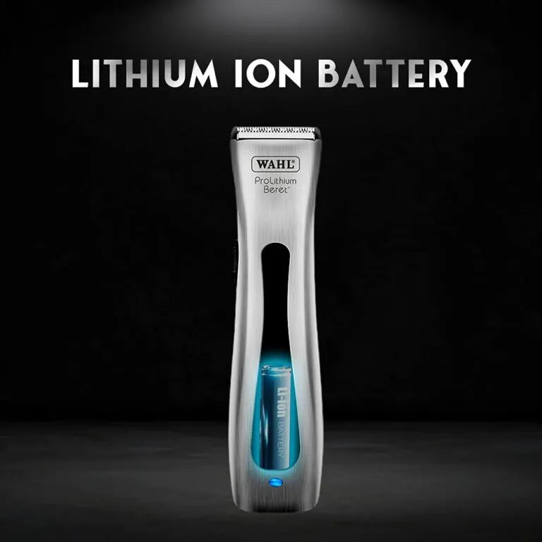 Wahl Professional Cord/Cordless 08841-724 Beret Trimmer; 0.4 mm Cutting length; 75 minutes run time; 6000 rpm; Lithium-ion Battery, Golden WAHL