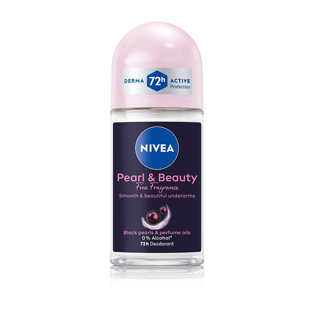 NIVEA Women Deodorant Roll On Pearl & Beauty Fine Fragrance 50 ml | For Fragrant Smooth & Beautiful Underarm Skin NIVEA