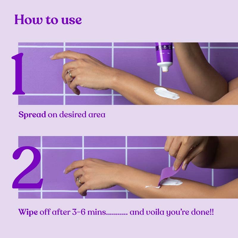 Bombae Shea Butter Hair Removal Cream For Women | Suitable For Sensitive Skin |No smell, no darkening, no drying| For Body, Legs, and Bikini Line, 30g BOMBAE