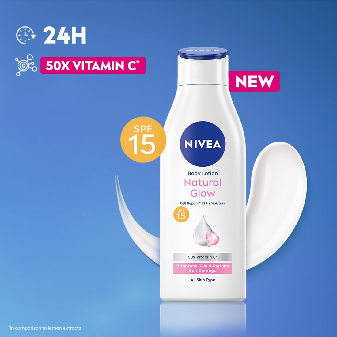 NEVIA NATURAL GLOW BODY LOTION 200ML NIVEA