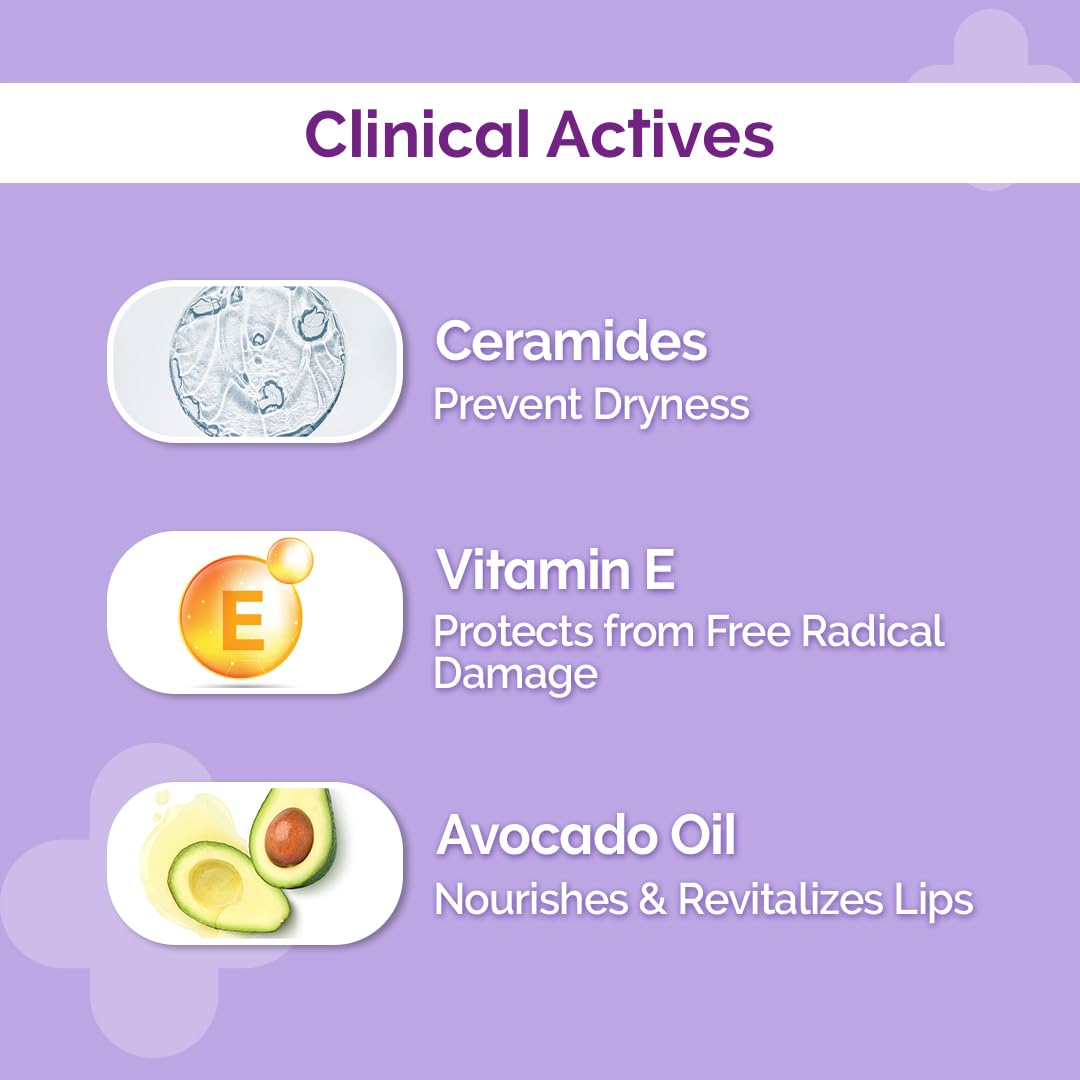 The Derma Co 1% Ceramide Complex Lip Balm with Ceramides & Vitamin E, SPF 30 PA++ for Dry & Chapped Lips - 4g BEAUTY BUMBLE