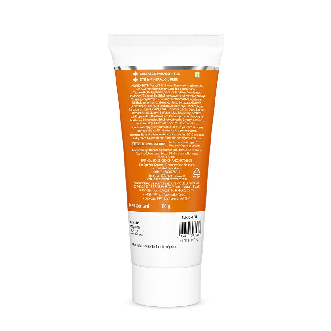 Derma Co Pore Minimizing Priming Sunscreen 50G The Derma Co
