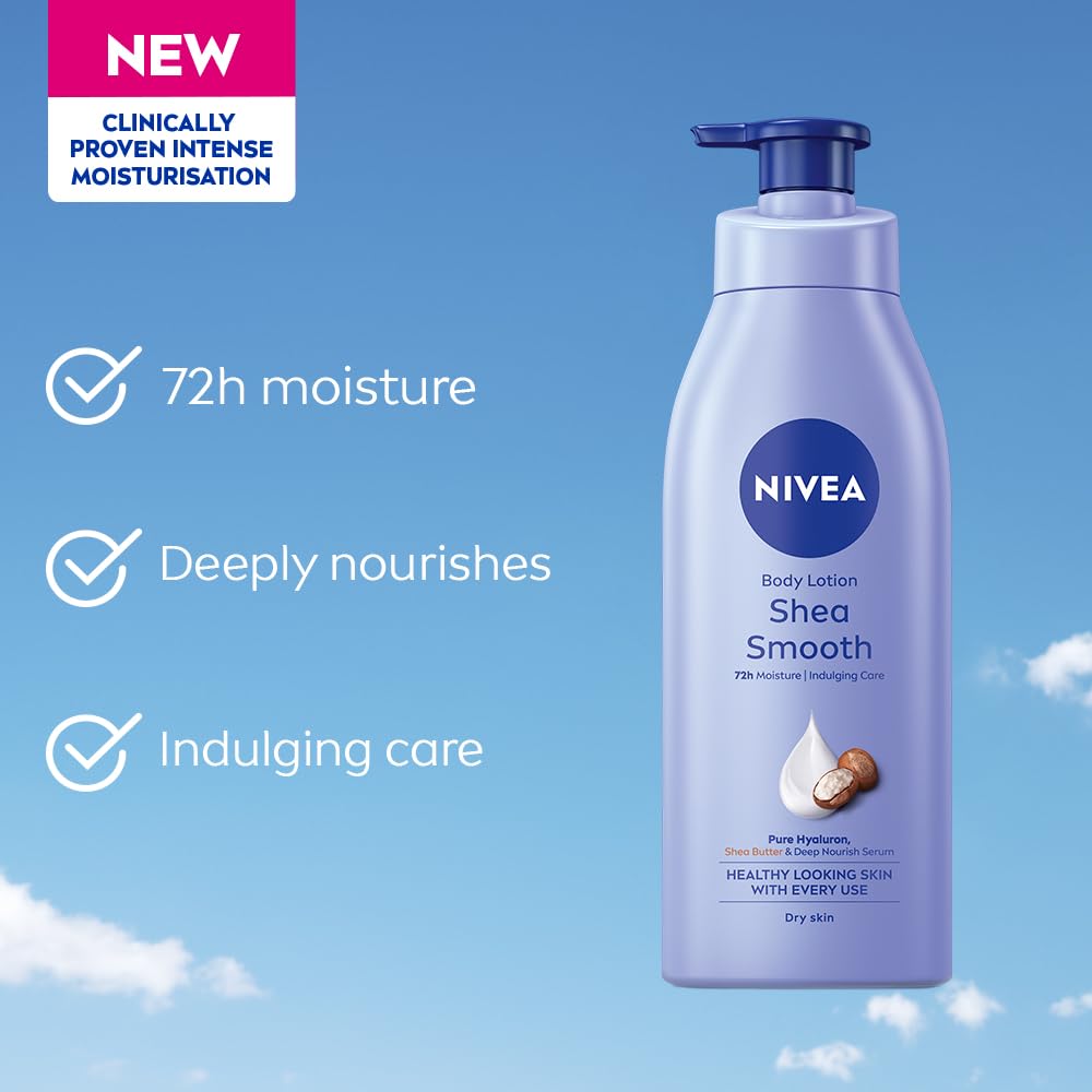 Nivea Shea Smooth Body Lotion Dry Skin 400Ml NIVEA