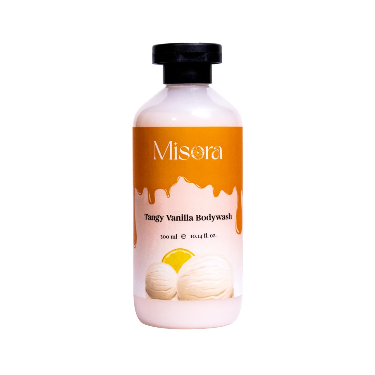 Misora Tangy Vanilla Bodywash | Refreshing & Moisturizing Daily Cleanser with Rich Vanilla | Deep Hydrating Formula for Soft, Smooth & Nourished Skin For Long-Lasting Fragrance & Freshness | 300ml MISORA
