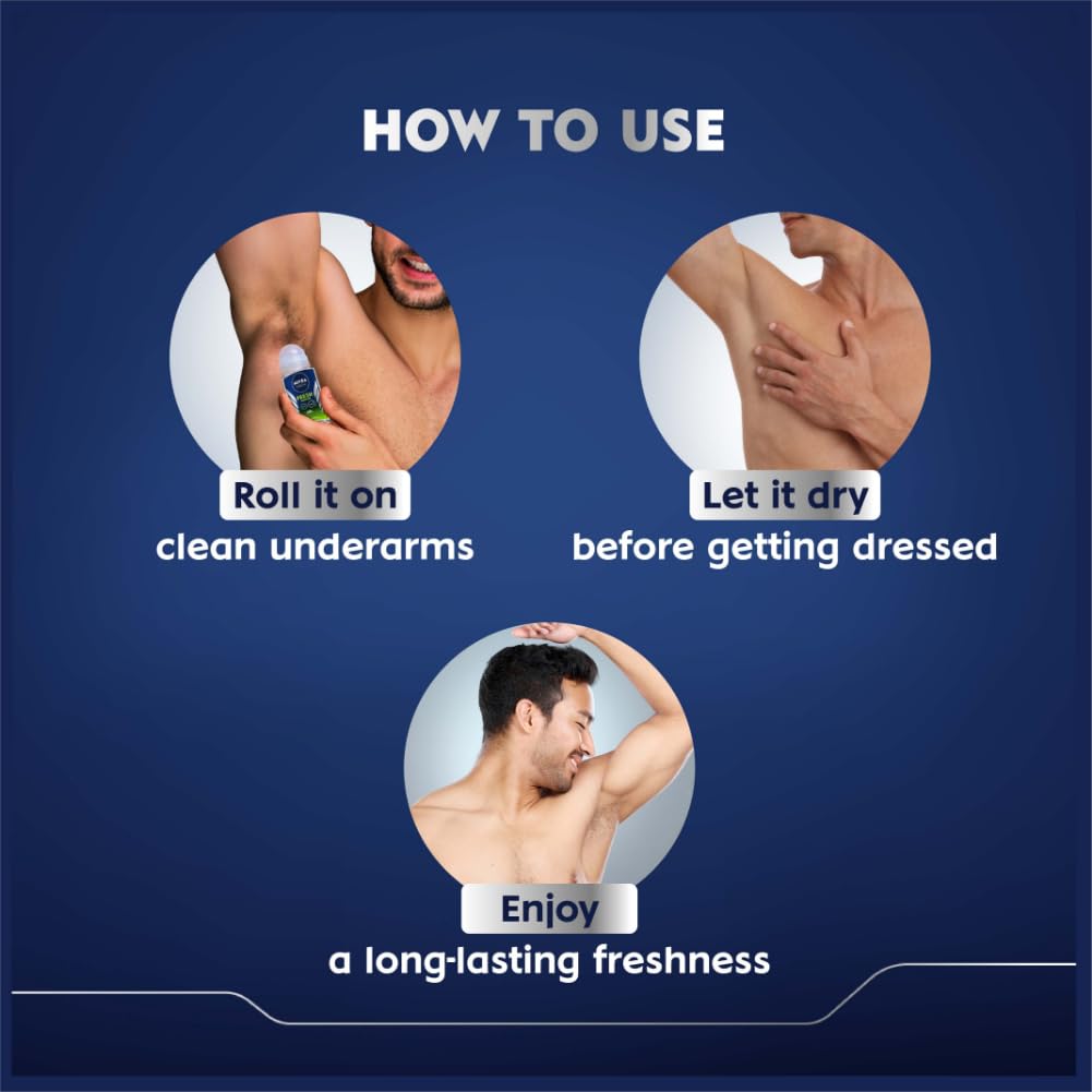 NIVEA MEN Fresh Power Roll-On Deodorant (50ml) NIVEA