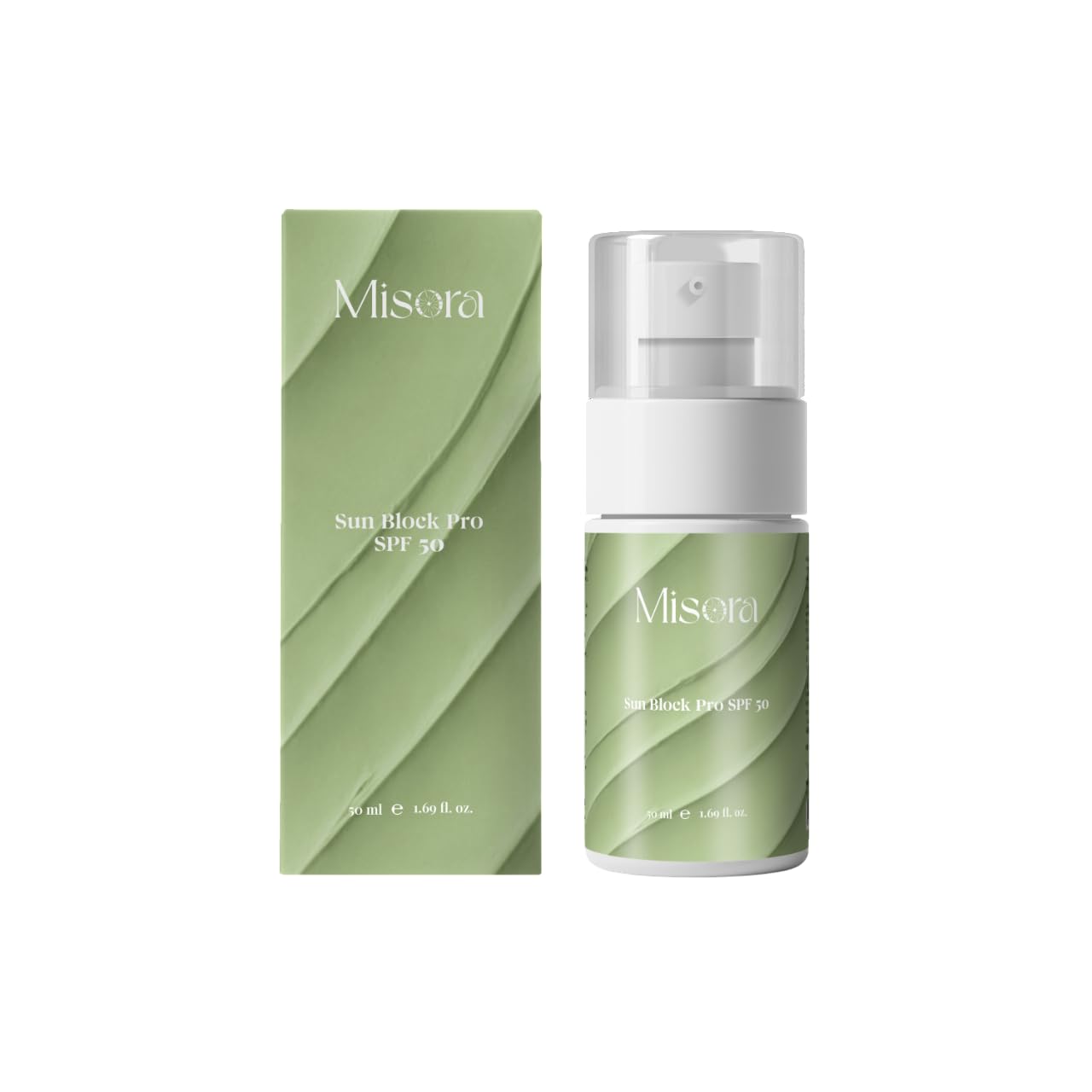 Misora Sun Block Pro SPF 50 | Broad Spectrum Sunscreen For Face & Body | UVA/UVB Protection | Water-Resistant, Lightweight, Non-Greasy | Daily Sun Protection For All Skin Types | 50ml MISORA