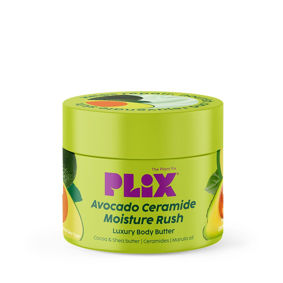 Plix Avocado Ceramide Moisture Rush Luxury Body Butter 200g PLIX