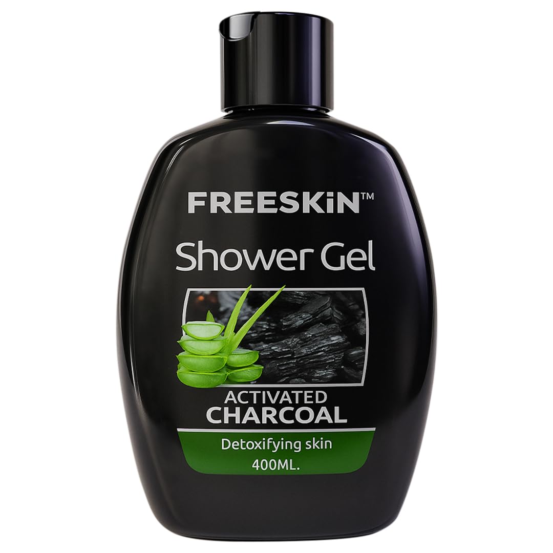 Freeskin Activated Charcoal Shower Gel 400ML freeskin