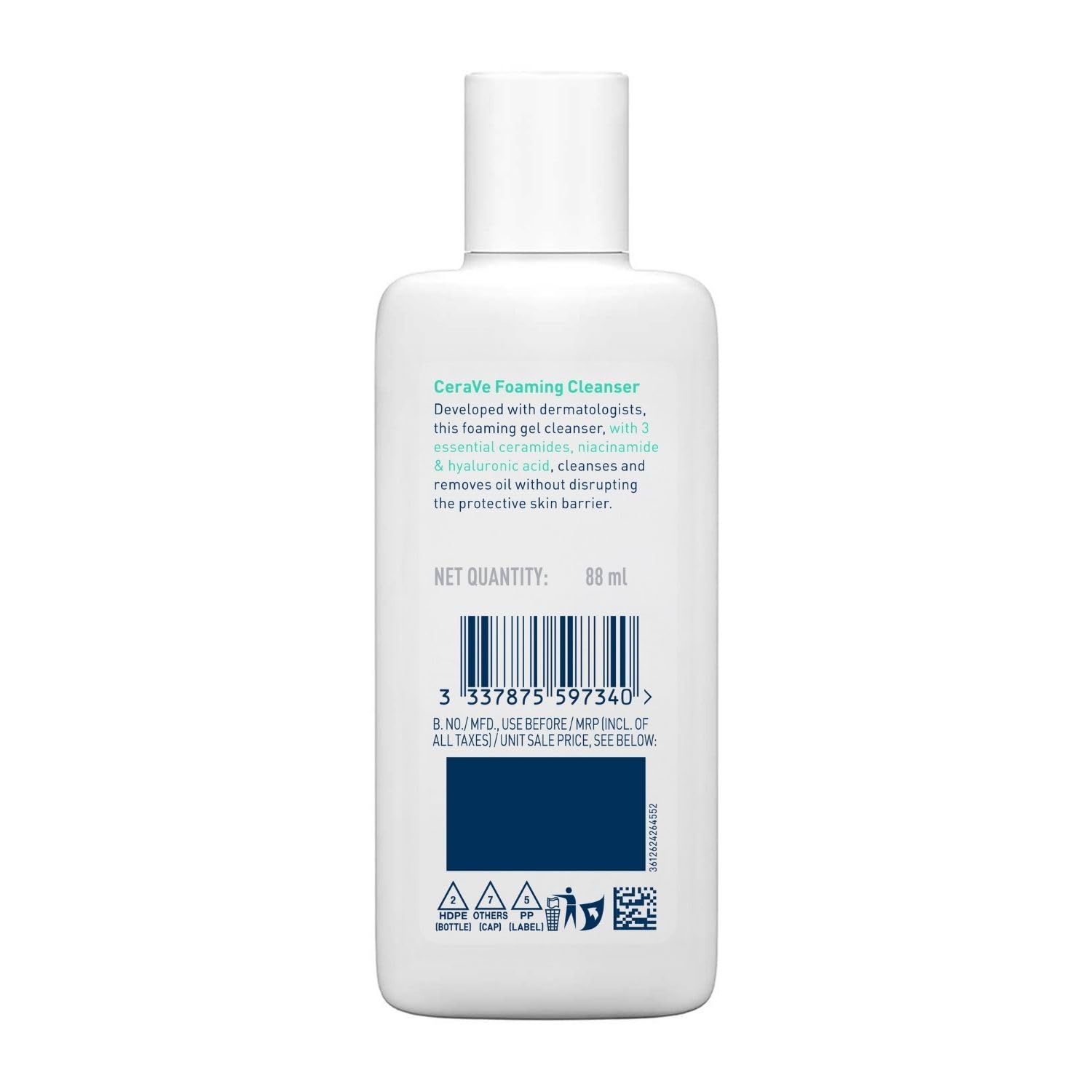 Cerave Foaming cleanser Normal to Oily Skin 88ml CeraVe