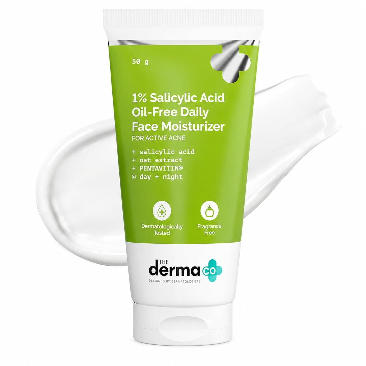 Derma Co 1% Salicylic Acid Oil-Free Moisturizer For Face With Oat Extract - 50G The Derma Co
