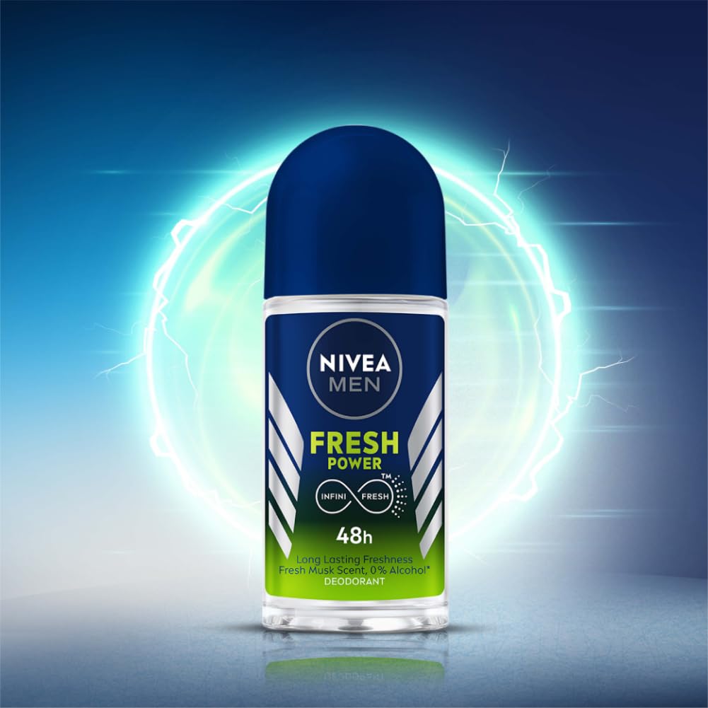 NIVEA MEN Fresh Power Roll-On Deodorant (50ml) NIVEA