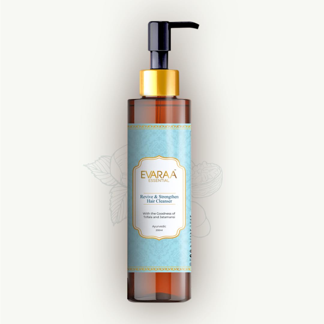 Evaraa Essential Revive & Strengthen Hair Cleanser – Sulfate-Free Shampoo for Dry, Damaged & Thinning Hair – 200ml Beauty Bumble