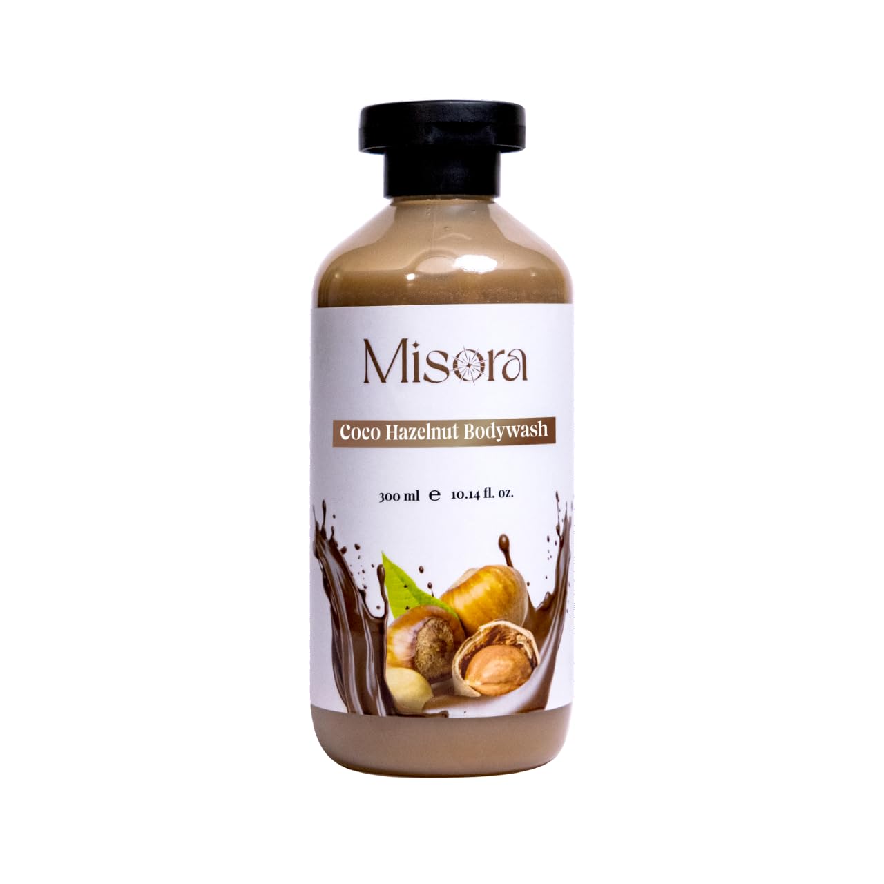 Misora Coco Hazelnut Body Wash | Deep Hydrating & Nourishing with Cocoa Butter & Hazelnut | Moisturizing Cleanser for Silky Soft & Glowing Skin for Dry, Sensitive & All Skin Types | 300ml MISORA