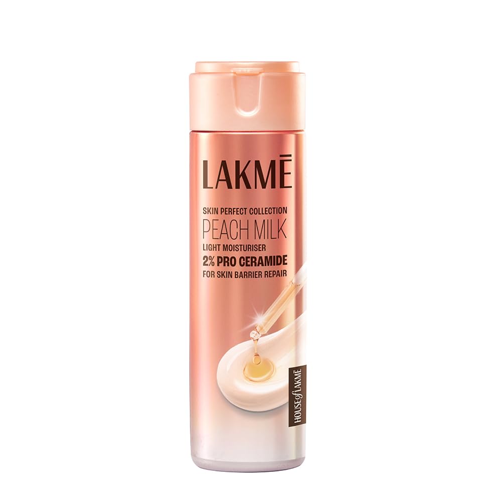 Lakme Peach Milk 2% Pro Ceramide Light Moisturizer, 60ml Lakme