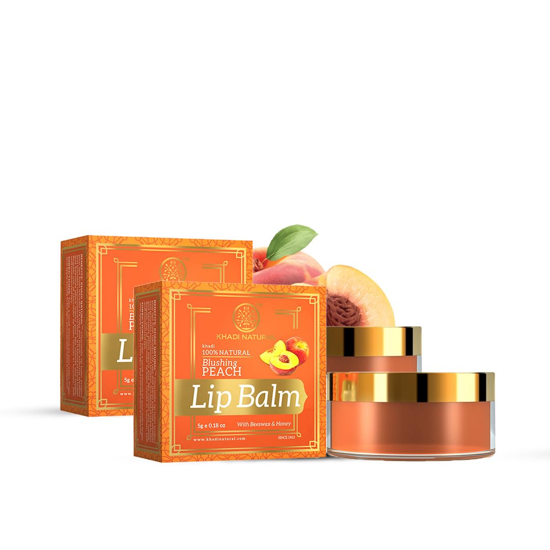 KHADI NATURAL Blushing PEACH Lip Balm 5g KHADI NATURAL