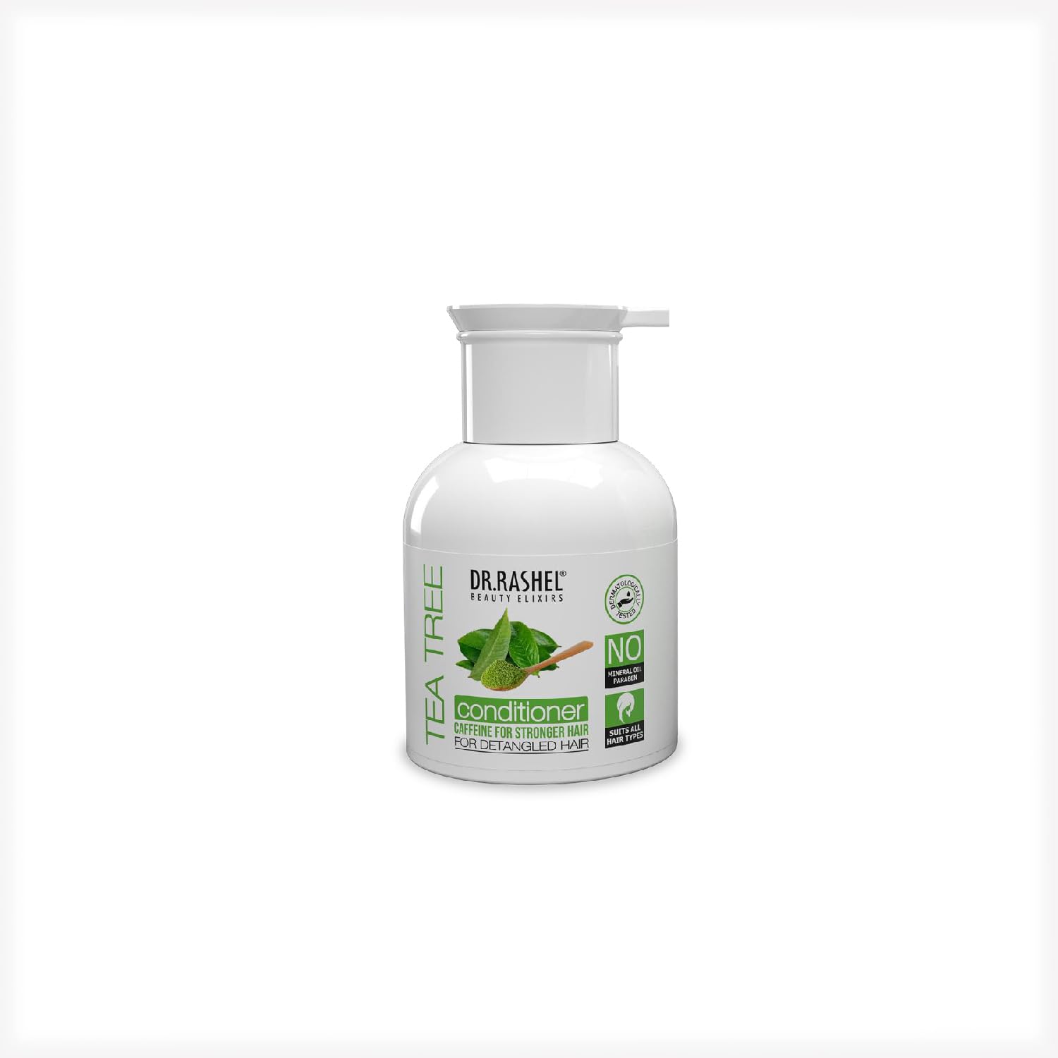 DR.Rashel Tea Tree Anti-Dandruff Conditioner Enriched with Goodness of Caffine & Tea Tree Oil | Promotes Healthy scalp | Sutiable For Smooth, Detangled & Breakage Free Hair For Men Women 200 ML Dr. Rashel