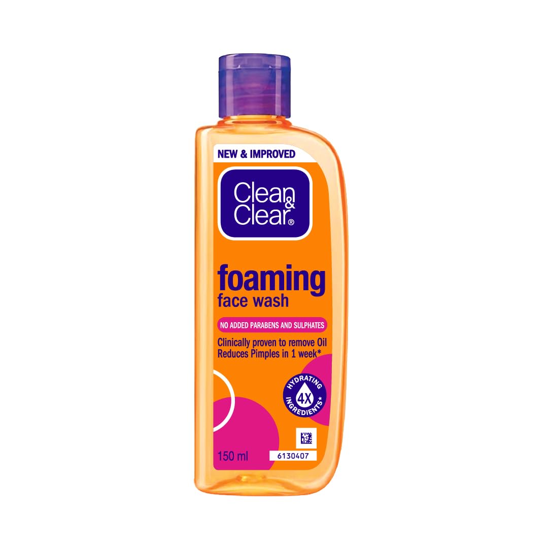 Clean & Clear Foaming Face Wash For Oily Skin, 150ml CLEAN & CLEAR