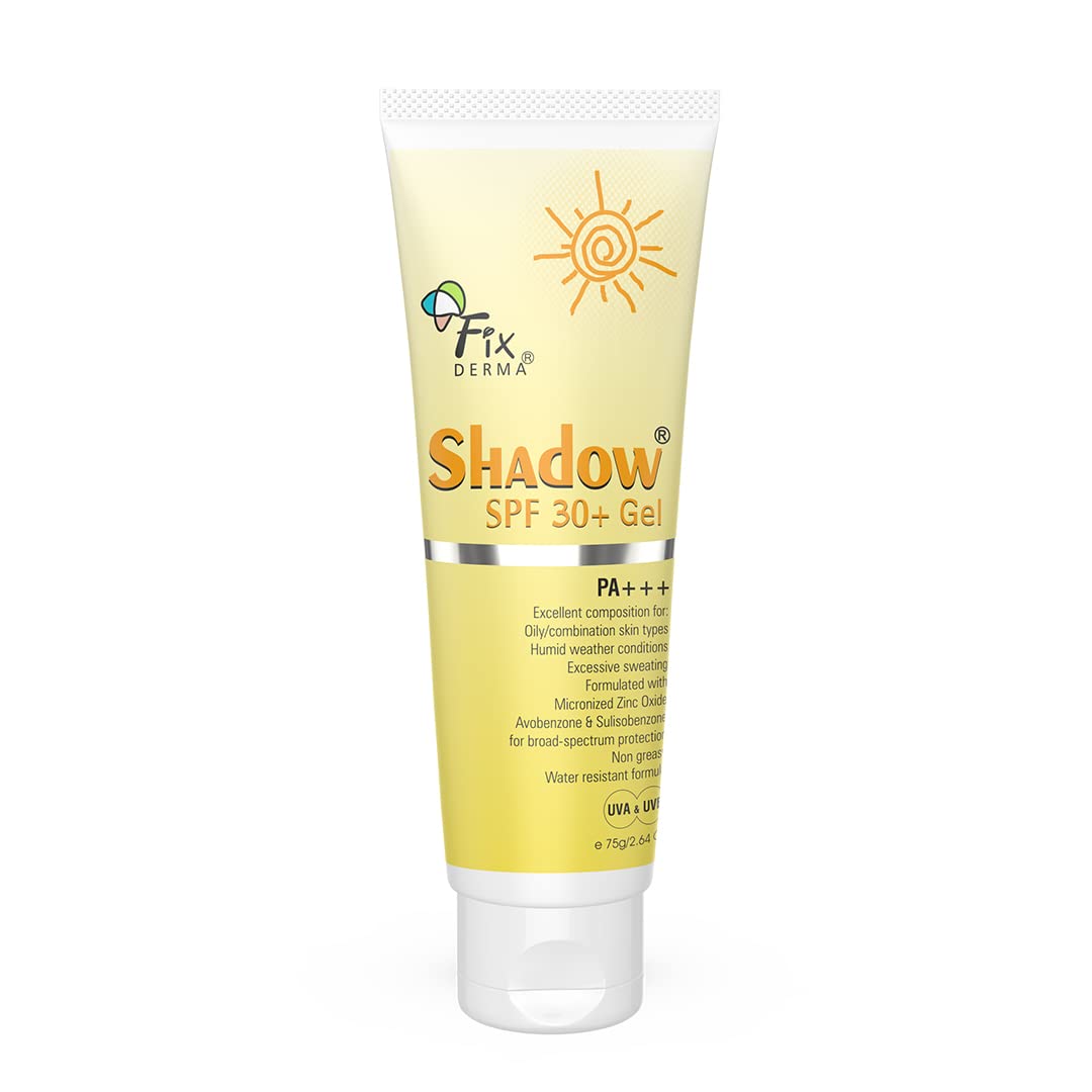 FIX DERMA Shadow Sunscreen SPF 30+ Cream | SPF 30+ Water-Resistant Protecting Formula for Dry Skin