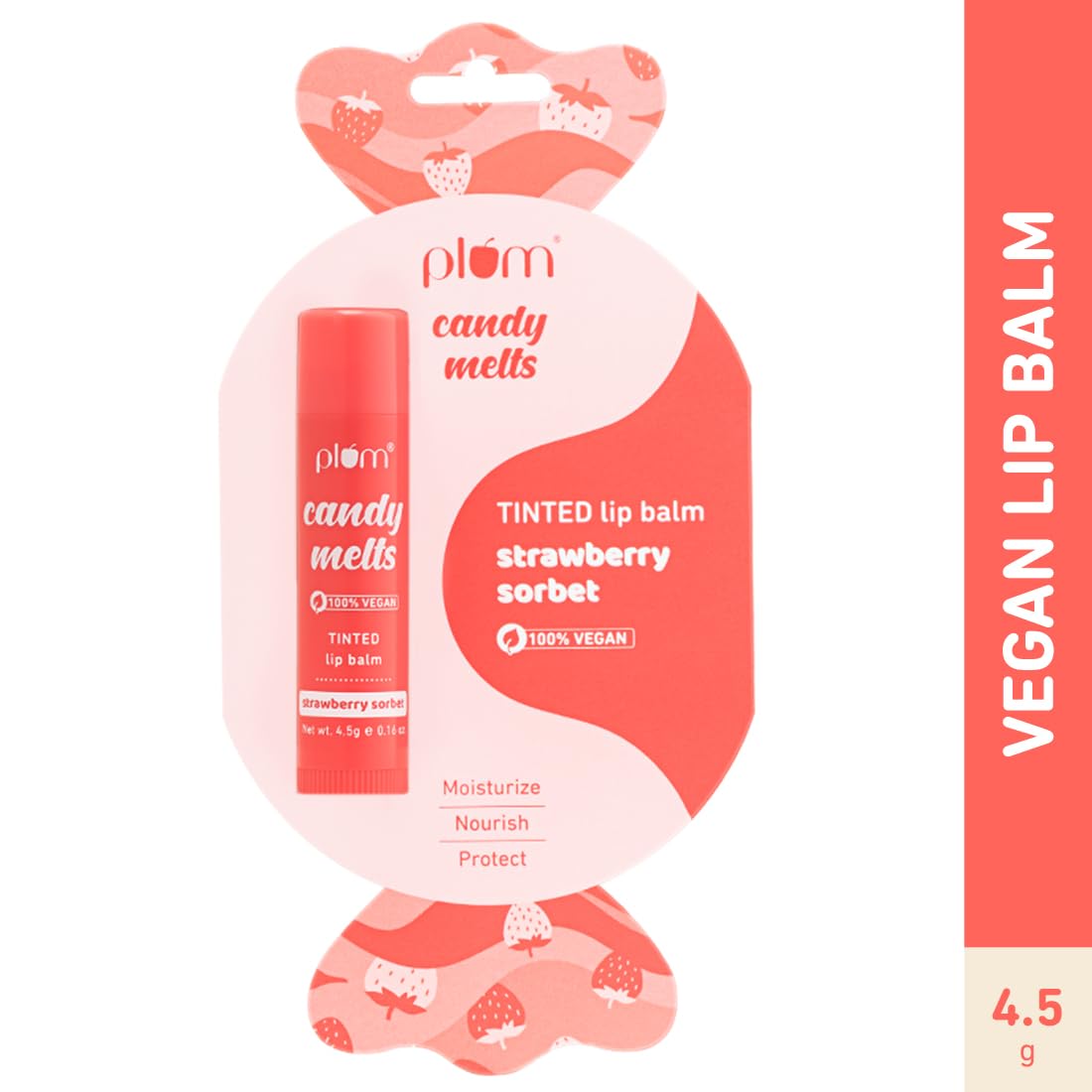 Plum Candy Melts Strawberry Sorbet Tinted Lip Balm 4.5g Plum