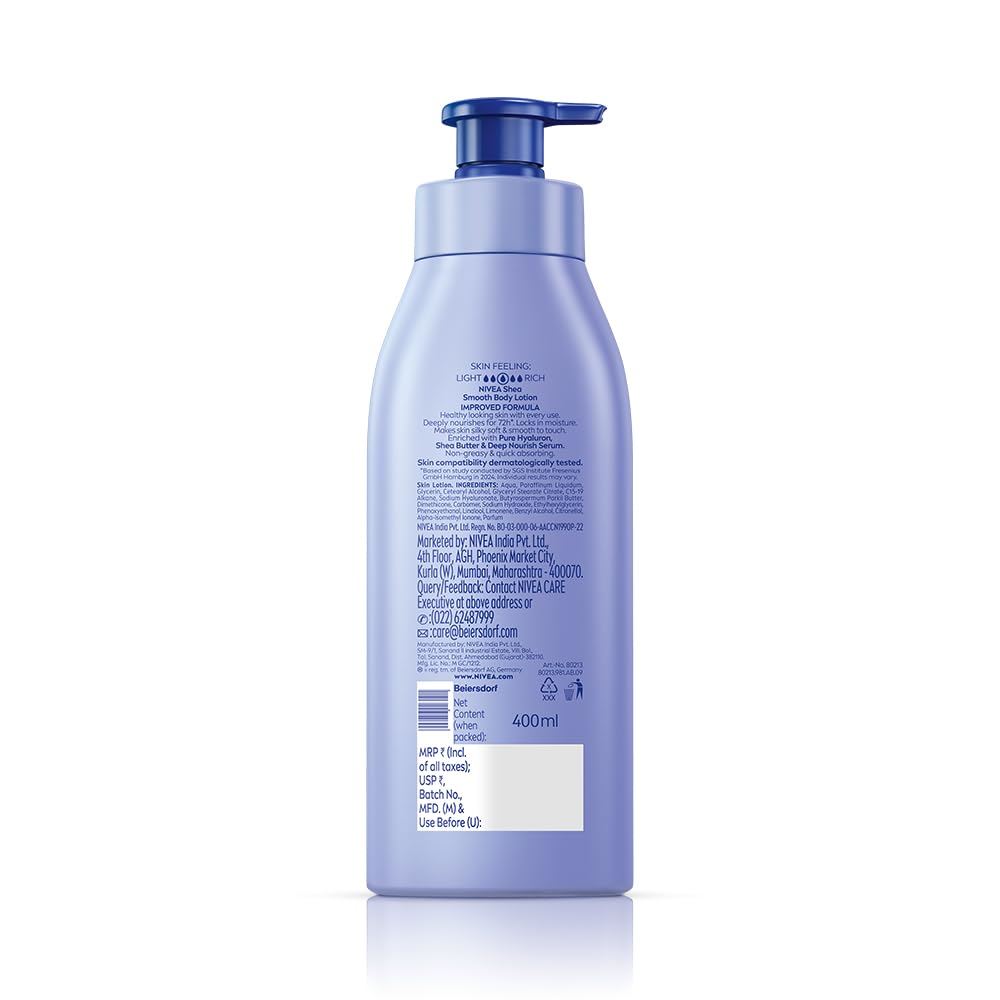 Nivea Shea Smooth Body Lotion Dry Skin 400Ml NIVEA