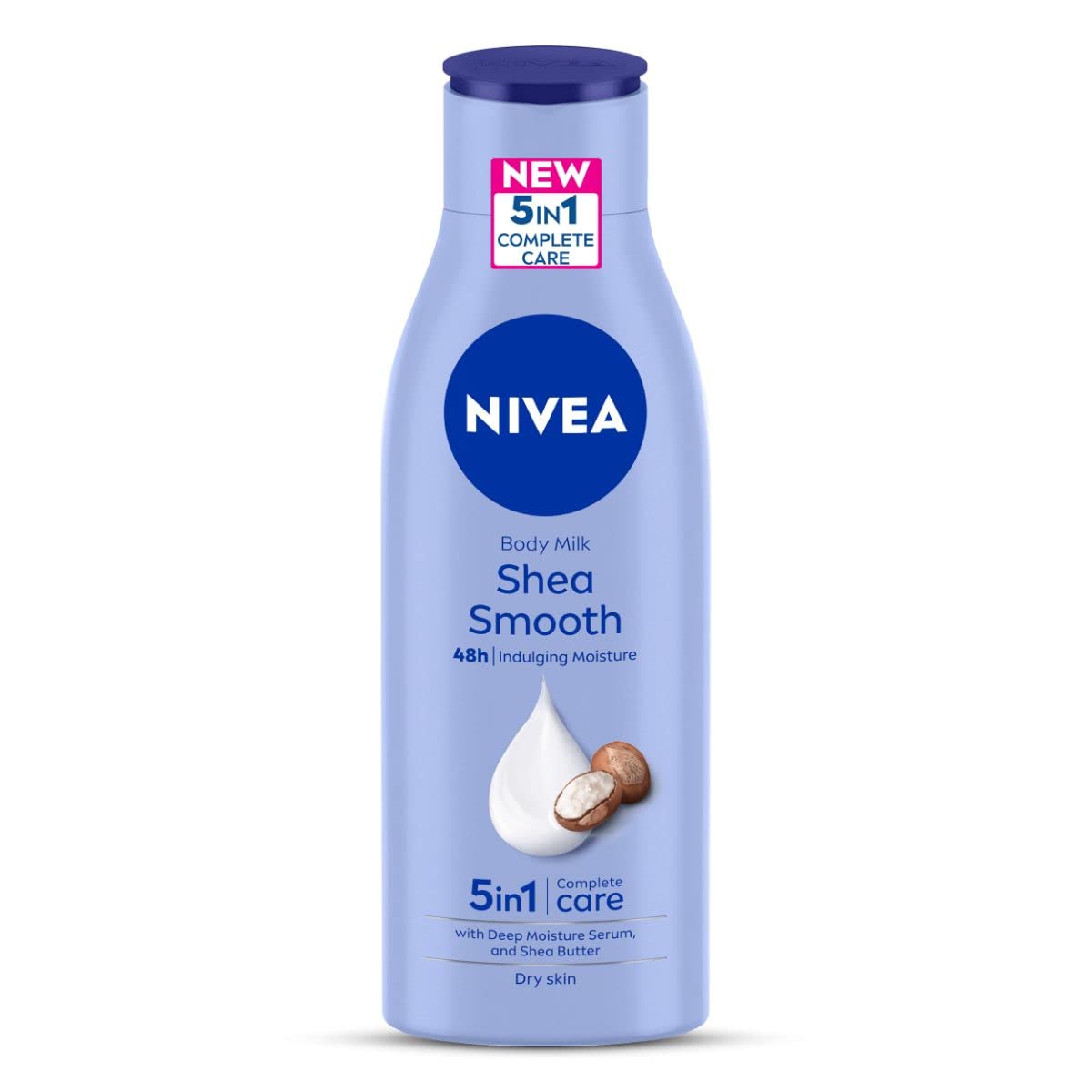 NIVEA Shea Smooth 200ml Body Lotion | 48 H Moisturization | With Deep Moisture Serum & Shea Butter | Non Greasy & Healthy Looking Skin |For Dry Skin NIVEA