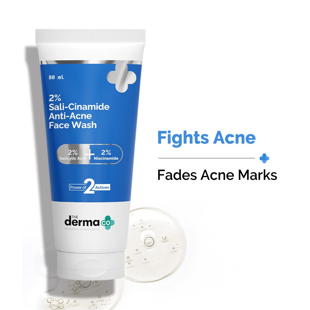 Derma Co 2% Sali-Cinamide Anti-Acne Face Wash 80ML The Derma Co