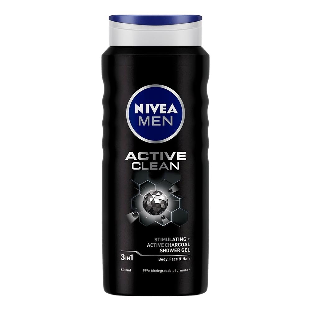 NIVEA MEN Active Clean Shower Gel,500 ml NIVEA