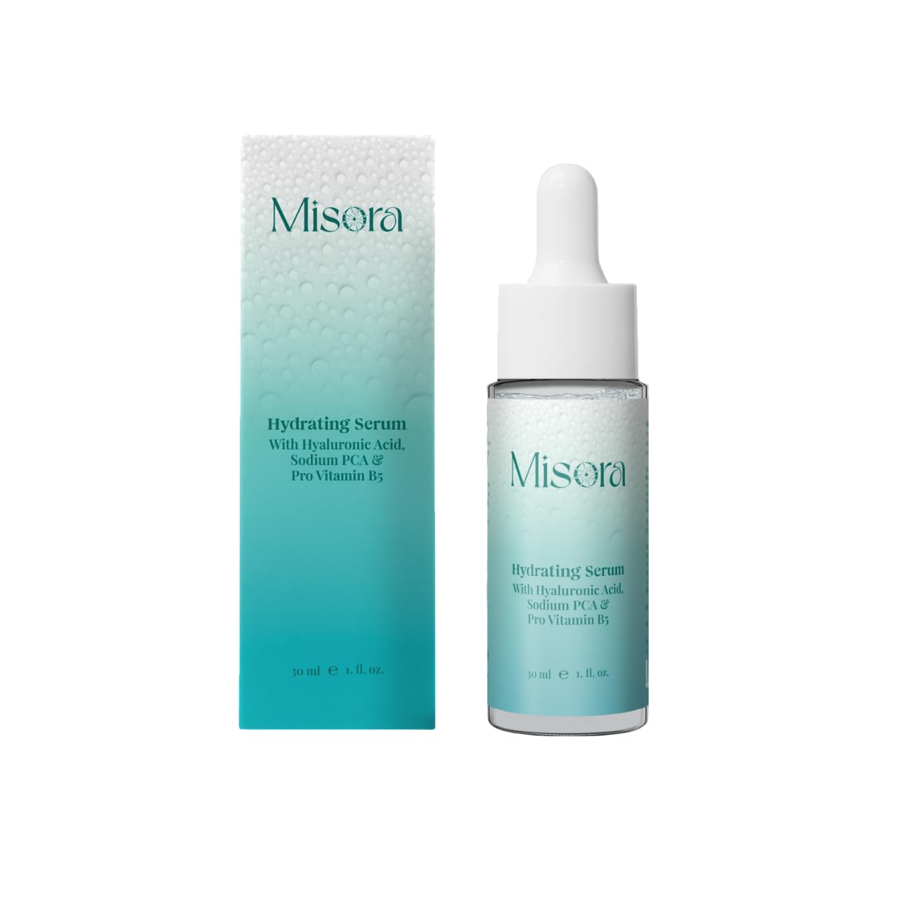 Misora Hydrating Face Serum For Glowing Skin & Fine lines With Vitamin B5 | Reduces Dark Spots & Pigmentation | Daily Glow Boosting Face Serum For Women & Men with Dry, Normal & Oily Skin | 30ml MISORA