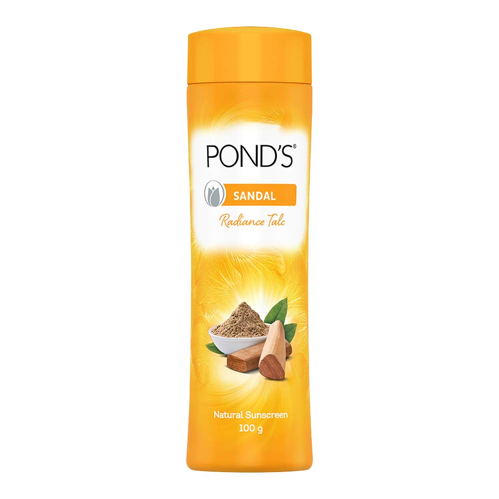 POND'S Sandal Radiance Talcum Powder Natural Sunscreen 100 G Ponds